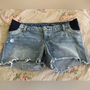 Gap Maternity 1969 Denim Shorts sz 28